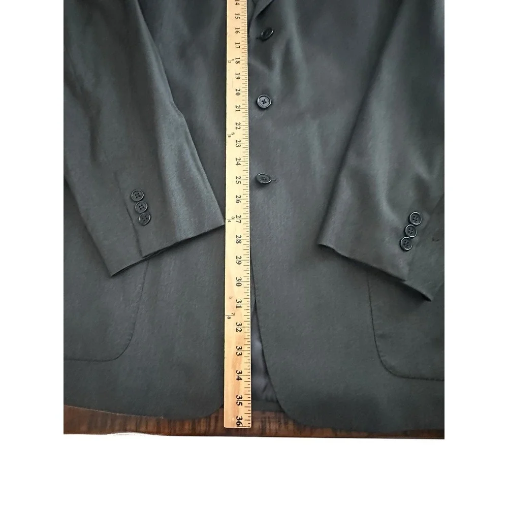 Cremieux Loro Piana Blazer Jacket Blue 100% Wool Size 46L‎ Men's Suit #HR-2